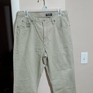 Eddie Bauer Denim Women Khaki Pants Size 12 100% Cotton
